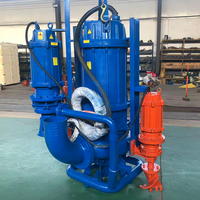 Pompe à boue submersible en alliage de chrome haute résistance à l'usure 250m³/h avec agitateur intégré pour le traitement des résidus 150hp haute pression