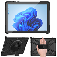 Étui de protection antichoc avec béquille et dragonne pour tablette Microsoft Surface Go 1 2 3 et ordinateur portable 12,5 pouces