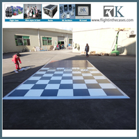 RK caractéristiques uniques carré grille miroir piste de danse éclairer piste de danse haut piste de danse