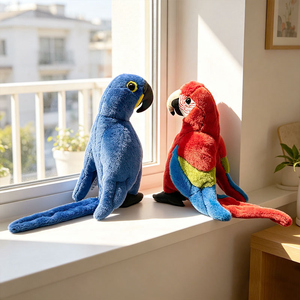 <span class=keywords><strong>Venta</strong></span> al por Mayor de Fábrica: Juguetes de Peluche de Loros y Aves Realistas y Coloridos para Niños y Decoración del Hogar - Product Image 4