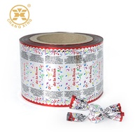 Película de giro de caramelo de PVC/ PET Natural impresa personalizada Flexible de grado alimenticio para caramelo de caramelo duro o caramelo de Chocolate