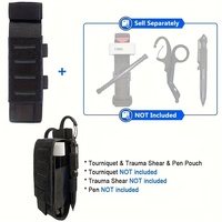 Pochette d'accessoires Molle d'urgence pour l'extérieur, trousse de premiers secours tactique EDC, garrot non imperméable en nylon 1000D pour la randonnée et le camping