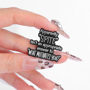 Humor sarcasmo esmalte pines personalizado no creer todo lo que piensas broches insignias de solapa ropa joyería divertida regalo para amigo - Product Image 1