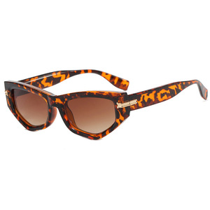 Lunettes de soleil œil de chat pour femmes, protection UV400, monture PC, type 3, imprimé léopard, style urbain tendance - Product Image 5