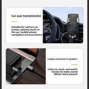 Hi-Fi ses tip-c araba AUX kulaklıklar hoparlörler kulaklık kullanmak için 3.5mm örgülü ses kablosu - Product Image 4