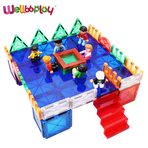 Piastrelle Magnetiche Super Quadrate, Gioco Educativo di Costruzione per Bambini 5-7 Anni, 50 Pezzi in Plastica ABS - Product Image 2