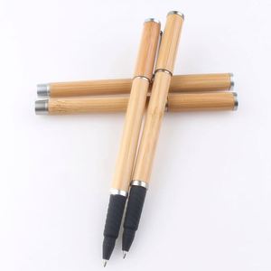 2022 Customized Bamboo Gel Ink <b>Pen</b> With Printed Logo - Product Image 2