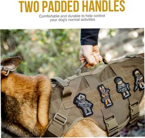 Échantillon gratuit : Gilet tactique longue durée pour chiens, harnais de poitrine robuste pour l'entraînement des animaux de compagnie en extérieur, et manteau rafraîchissant pour chien - Product Image 4