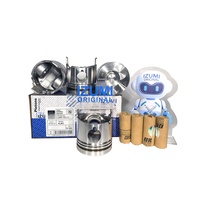 Kit de chemises de cylindre pour moteur diesel Isuzu 4JA1 4JB1, comprenant injecteur de carburant, turbocompresseur, piston, joint de culasse, alternateur et vilebrequin