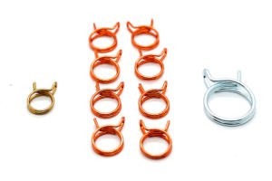 Collier de serrage double oreille galvanisé à tension constante pour conduite de carburant de bateau - Product Image 2