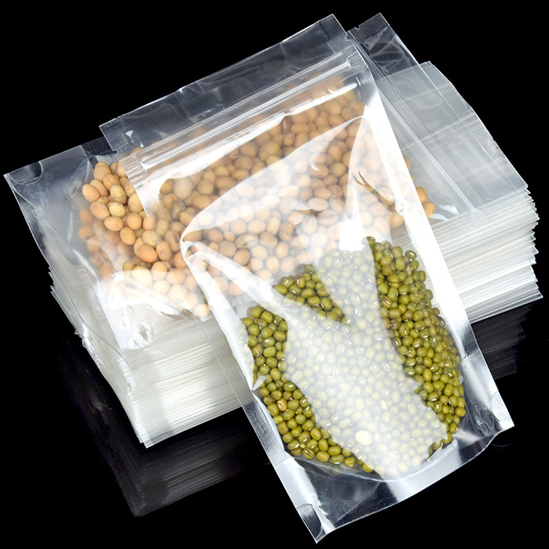 Foil Pouch Standing Up Spice Bag Clear Window Food Packaging Bag Metalized Stand Up Pouch With Zipper