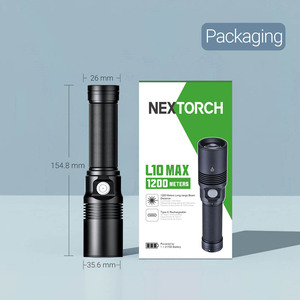 Nextorch L10 Max accessoire de chasse 1km LEP blanc lumière Laser ours LED lampe de poche tactique pour la recherche et la chasse - Product Image 6