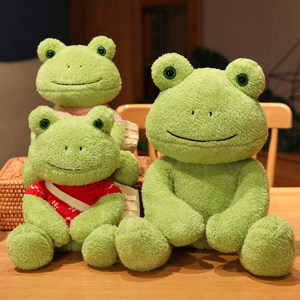 Stuffed Plush Toy Cute Green <strong>Frog</strong> Plush Doll Creative <strong>Frog</strong> Toys Super Soft <strong>Frog</strong> Animal Custom Eco-friendly Unisex PT 1pc/pp <strong>Bag</strong> - Product Image 5