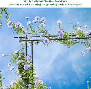 <span class=keywords><strong>Arche</strong></span> de clôture de jardin <span class=keywords><strong>en</strong></span> fer écologique certifiée avec pointe <span class=keywords><strong>en</strong></span> forme de lance 150*52*206cm, facilement assemblable pour cérémonie ou <span class=keywords><strong>mariage</strong></span> - Product Image 3