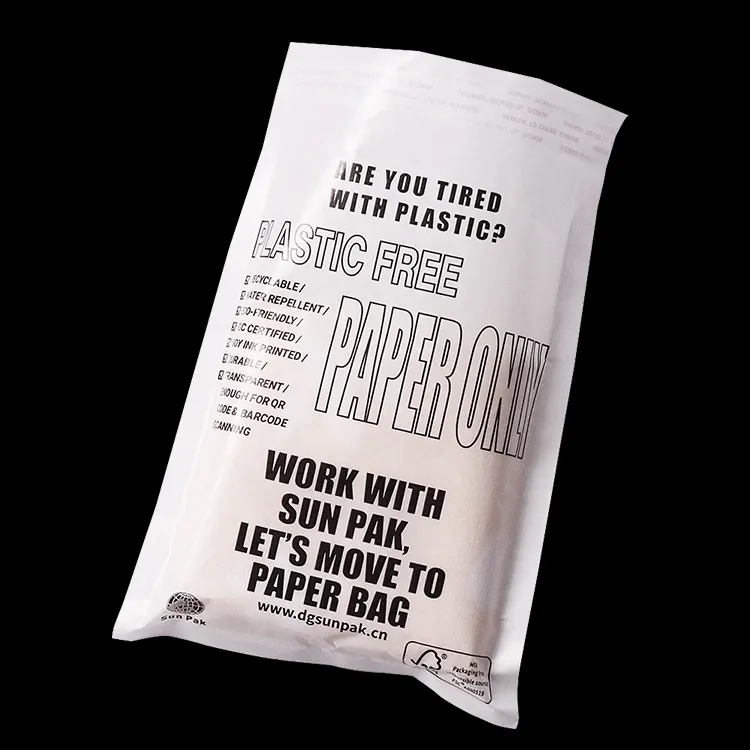 grease proof glassine paper bag wholesale printed your own logo custom logo garment compostable glassine bag
