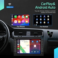 Radio para Auto Podofo con Pantalla Táctil IPS de 7'', 4+64GB, CarPlay, Android Auto, GPS/WiFi/BT/FM/RDS para VW/POLO/PASSAT/SHARAN/JETTA/GOLF/SKODA