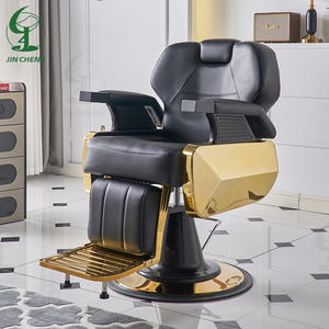 Silla de Barbero de Cuero para Salón de Belleza, Estilo Clásico y Vintage, de Lujo, Venta al Por Mayor JINCHENG - Product Image 1