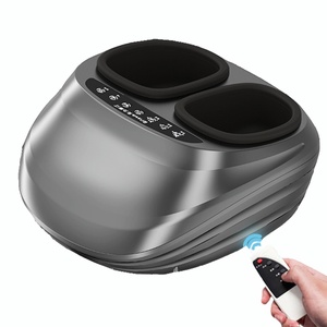 Masseur de pieds complet avec pétrissage, chaleur infrarouge et vibrations, machine de massage électrique pour les pieds, pétrissage stimulant la circulation sanguine - Product Image 1