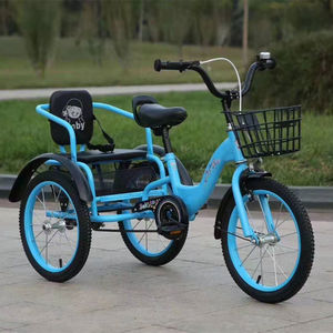 Nuevo diseño Venta caliente 16 pulgadas <span class=keywords><strong>18</strong></span> pulgadas Triciclos para niños 3 ruedas <span class=keywords><strong>bicicleta</strong></span> para niños con doble asiento - Product Image 6