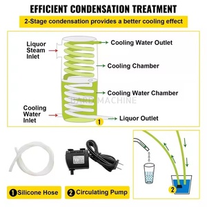 Entièrement automatique <span class=keywords><strong>vin</strong></span> Baijiu ménage petit brasseur équipement de distillation distillateur de <span class=keywords><strong>rosée</strong></span> pure - Product Image 5
