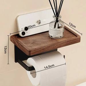 Dispensador de Papel Higiénico Multifuncional de Plástico para Montar en la Pared, Estante Autoadhesivo para Papel Higiénico - Product Image 6