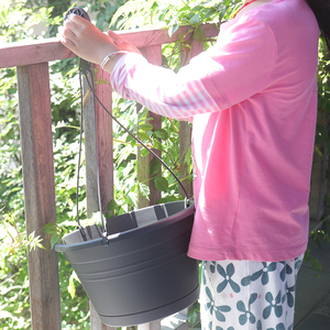 Holon Hanging <strong>Pot</strong> Outdoor Hanging Green Radish Lazy Self-absorbent Spider <strong>Plant</strong> <strong>Pot</strong> <strong>with</strong> <strong>Hook</strong> - Product Image 2
