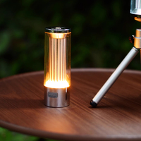 Mini lampe torche LED portable d'extérieur rechargeable, lampe de camping avec support triangulaire, étanche IP44, portée 10m, chargement Type-C
