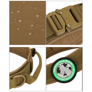 Collier tactique réglable personnalisé de haute qualité avec poignée en PVC laisse robuste collier d'animaux fournitures de chasse - Product Image 6