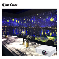 Système de projection immersive VR interactif 3D holographique pour table de salle à manger intérieure commerciale, idéal pour les restaurants à thème et l'animation.