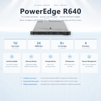 Server Rak Bekas R640 R740 R440 1U Prosesor Ganda DDR4 NVMe SSD SAS SATA HDD Memori Analitik NAS Keamanan IT