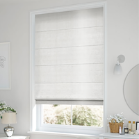 Cortina ciega romana hecha a medida, persianas romanas opacas, persianas de ventana motorizadas, persianas romanas para ventanas