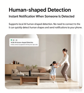 MIJIA 360 °   กล้องวงจรปิดภายในอาคาร 1080p 3.3K <span class=keywords><strong>Mi</strong></span> PTZ กล้องเว็บแคมความละเอียดระดับเมกะพิกเซล พร้อมระบบมองเห็นในเวลากลางคืน สำหรับติดตามเด็ก สัตว์เลี้ยง สุนัข แมว กล้องสมาร์ทโฮม - Product Image 3