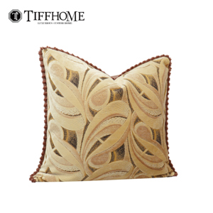 Cojín Decorativo Ecológico TiffHome con Patrón Geométrico, Tela Combinada con Borde Decorativo, <span class=keywords><strong>Funda</strong></span> Extraíble para Sofás, Camas y Sillones - Product Image 3