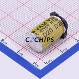 ตัวเก็บประจุ VKME1651K221MV อลูมิเนียมอิเล็กโตรไลต์ SMD D10xL16.5mm 220uF 20% 80V 1.04A-100kHz - Product Image 2