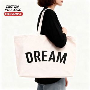 Custom Print Eco Friendly Canvas Tote <b>Bag</b> <b>Medium</b> <b>Size</b> Cotton Shopping Grocery <b>Bag</b> Brand Shoulder Strap for Women Teen - Product Image 3