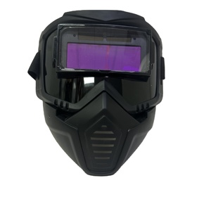 Máscara de soldadura de moda con oscurecimiento automático con energía solar Escudo <span class=keywords><strong>facial</strong></span> de soldadura de encendido/apagado automático para moler Material de PC - Product Image 1