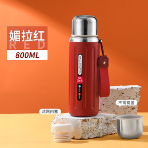 Taza termo de gran capacidad de acero inoxidable 316, tetera portátil moderna para deportes al aire libre, cordón, taza <span class=keywords><strong>romana</strong></span> de cañón pequeño - Product Image 6