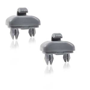 QGZ108 2 Piezas Clips de Plástico para Parasol, Soporte Mejorado para Parasol Interior de Coche, Gancho para Audi A1/A3/A4/A5/Q3/Q5/S3/S4/S5 (OEM) - Product Image 1