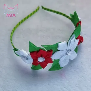 Girls Headbands Fashion Head Bands Ribbon Flower Bows Solid neon color Color Knotted Hairband Child Hair Hoop