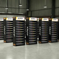 Étagère de présentation de tabac personnalisée APEX, système d'alimentation par poussée, boîte lumineuse LED remplaçable, étagères pour magasin de tabac