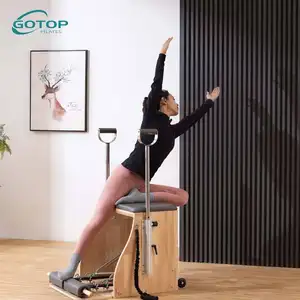 Ticari ev istikrarlı Fitness Exo kayın ahşap egzersiz Combo Wunda sandalye Pilates