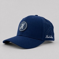 Gorra de Béisbol de 5 Paneles con Parche de Silicona con Logotipo Personalizado, Perforada con Láser, Ropa Deportiva de Alta Calidad para Hombre, para Deportes Diarios