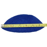 Nuevo Kipá Tejida a Mano de Algodón, Gorro Judío con Estilo de Imagen para Adultos, Bodas, Ceremonias de Bar Mitzvah, Color Blanco