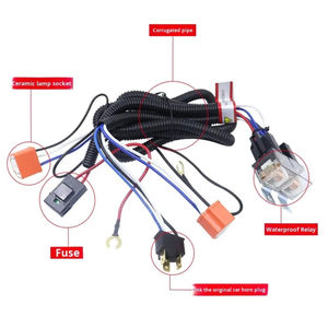 Harness Kabel Peningkat Lampu Depan Mobil 12V 24V 2-Lampu 4-Lampu Modifikasi Perangkat Pencerah - Product Image 2