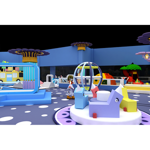 Macaron Theme Naughty Castle Kids Soft Play Sets Play House Games Plastic <b>Slide</b> <b>Indoor</b> Playground White Ball Pit - Product Image 6