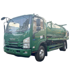 Camion aspirateur d'eaux usées 6 roues 1suzu 4x2 5000 litres Camion d'<span class=keywords><strong>aspiration</strong></span> des eaux usées fécales à vendre - Product Image 1