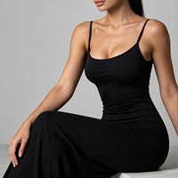 Nouvelle Robe Longue d'Été pour Femme, Sexy, Dos Nu, Col Halter, Sans Manches, Couleur Unie, Amincissante, pour Soirée et Fête