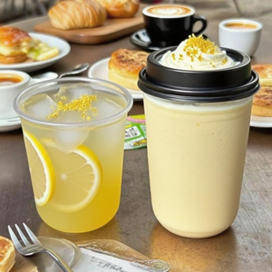 Biểu Tượng Tùy Chỉnh Cốc Nhựa Dùng Một Lần Boba U Hình Dạng Vòng Dưới Ice Cream Gobelet Plastique Tiêm PP Cốc Nhựa Với Nắp - Product Image 2