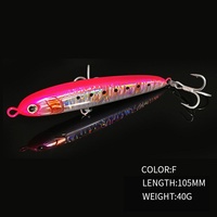 Umpan Pancing Pencil Submersible 105mm/40g Getar Tenggelam Crankbait untuk Ikan Bass Asp Perch - Umpan Lemparan Jarak Jauh Model Pancing