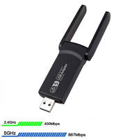 Adaptador WiFi USB Externo en Oferta, Rtl8822Bu 1800Mbps, 2 Antenas de Alta Ganancia, Modo AP, Compatible con Portátiles